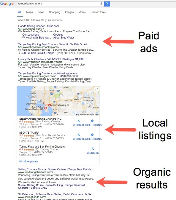 local SEO listings on Google